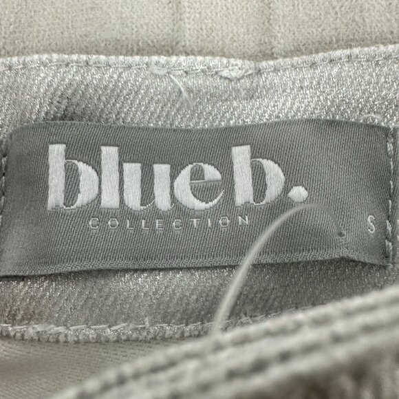 Blue b. Collection Womens Silver Metallic Pants - Size S - Picture 5 of 6